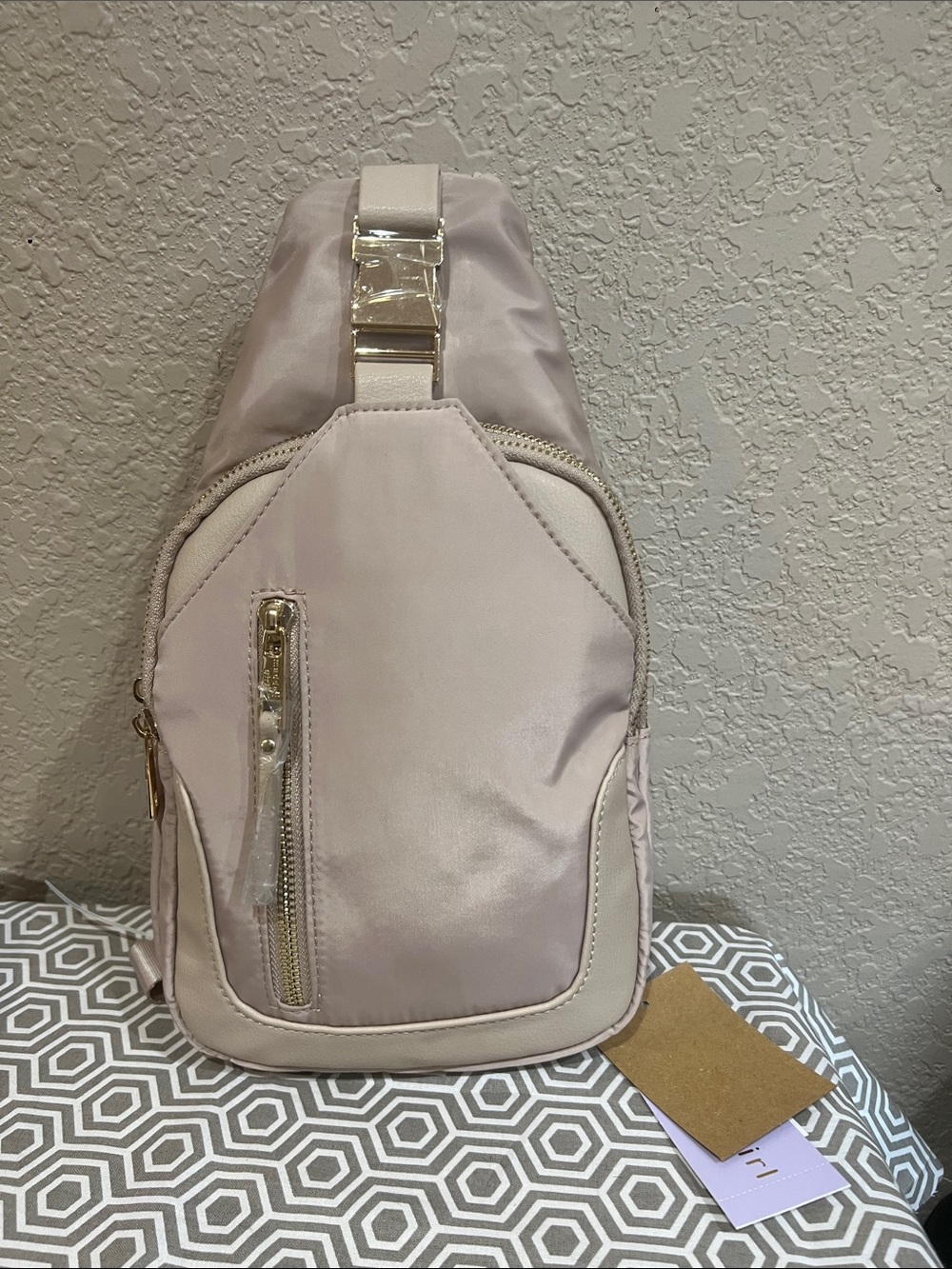 Madden girl khaki Brooke sling bag